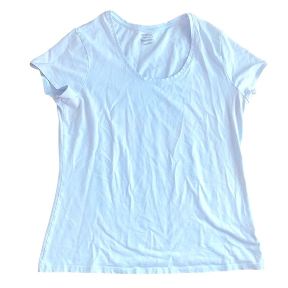 George light blue scoop neck t - Picture 1 of 7